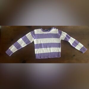 Purple and White Striped Sweater-Ralph Lauren-great condition